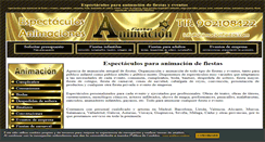 Desktop Screenshot of animacionfiestas.com